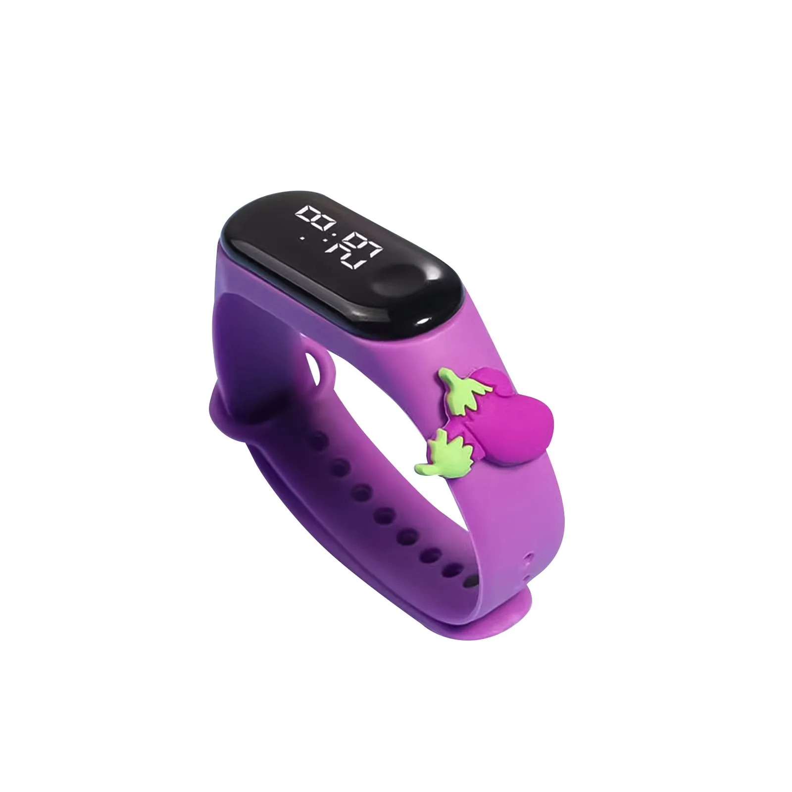 Montre de sport électronique en silicone pour enfants, montre-bracelet de dessin animé pour filles, horloge numérique LED pour enfants, mode