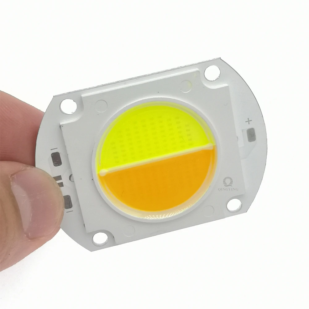 1pcs 100W High Power LED Dual Color LED COB Chip CCT Warm White 3000K Cold White 6500K For Outdoor Floodlight Spotlight Lamp