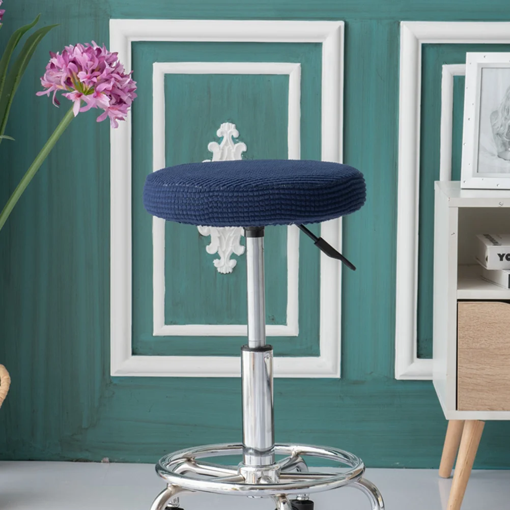 

Chair Cover Elastic Round Seat Protector For Dining Room Hotel Party Office Banquet Ceremony 30-38Cm Army Green