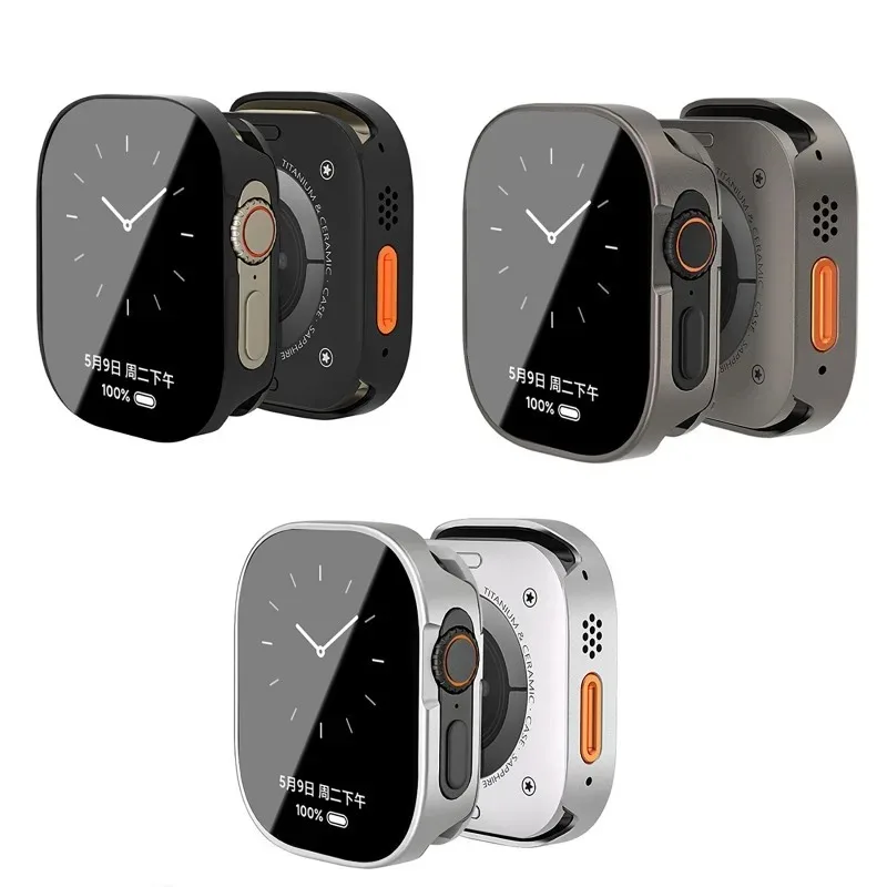 

Чехол из алюминиевого сплава для Apple Watch Ultra 3 2 49 мм 46 мм 45 мм 44 мм 42 мм, водонепроницаемый металлический корпус для Iwatch Series 11 10 9 8 7 6 SE