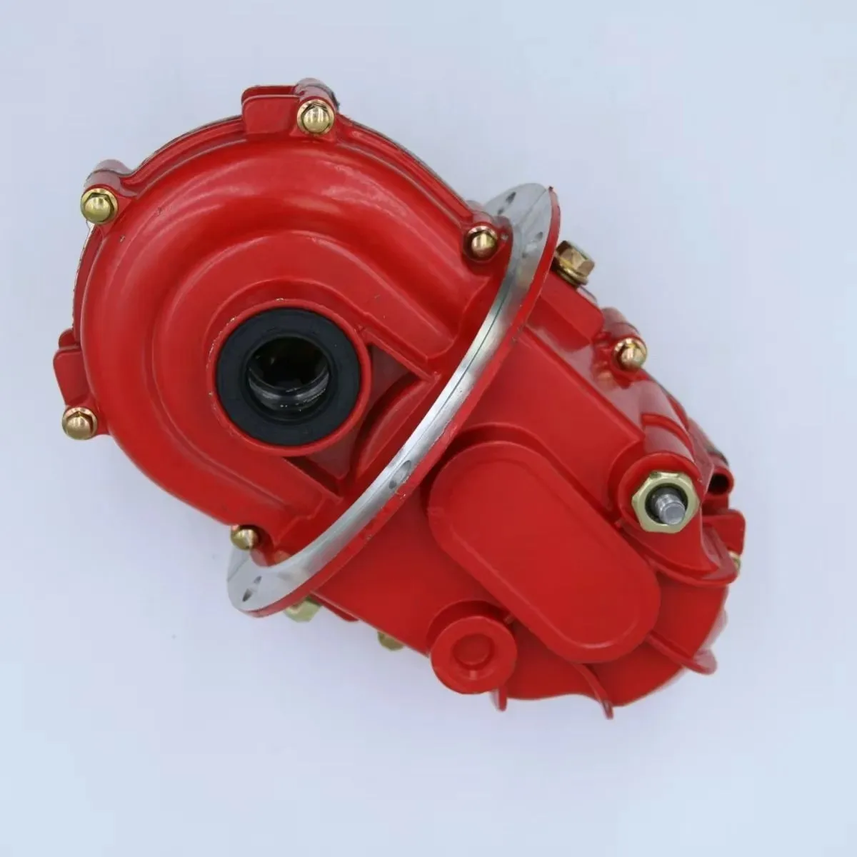 Reinforced Integrated Rear Axle Gear Differential for Electric Tricycle, High Power 6-Tooth Gearbox, Black Red Random Color