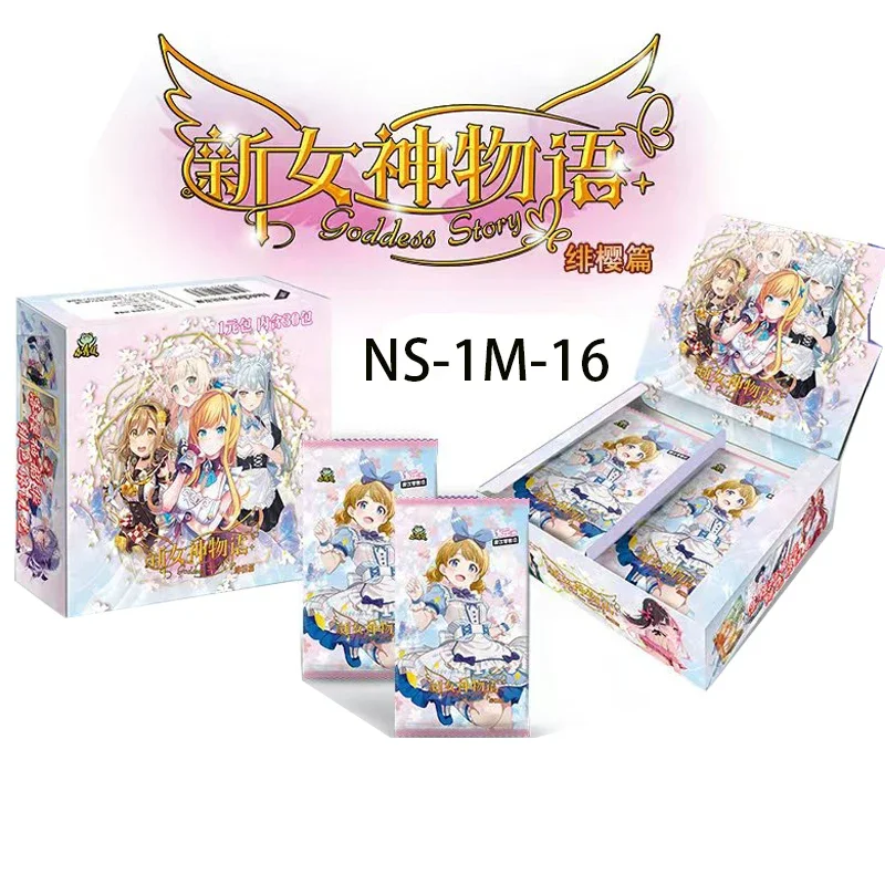 New Goddess Story NS-1M-16 Cherry Blossom Chapter TCG Booster Box Anime Girls Trading Collection Cards SSR PR