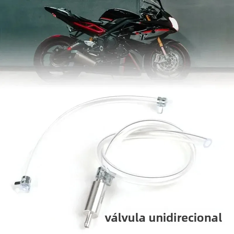 Kit sangrador de freio de motocicleta, bomba extratora de fluido manual, válvula de retenção unidirecional, ferramenta de sangramento de embreagem de freio hidráulico, com alumínio
