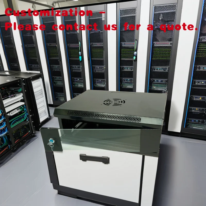 custom.High Quality 19 Inch 9U Wall-Mounted Internet Server Rack 42U Steel Telecom 6U 12U Low Price Data Center Outdoor