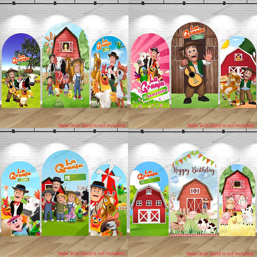 

Эластичный арочный фон из спандекса La Granja De Zenon для декора на день рождения ребенка или вечеринку в честь рождения ребенка (модели Zenón, Bartolito, Lola, Pepe, Percherón)