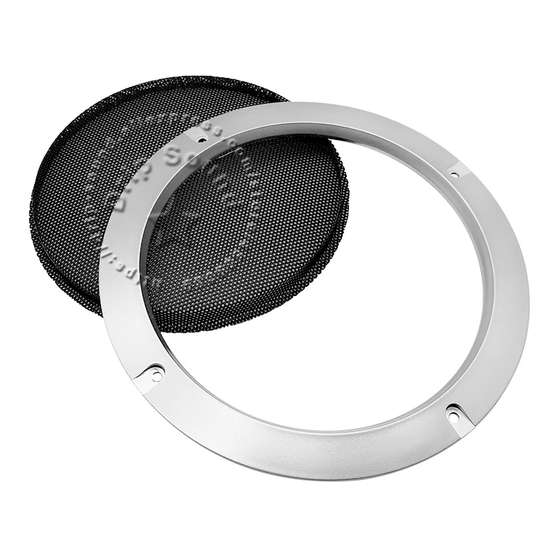 ل 2 "/3"/4 "/5"/6.5 "/8"/10 "بوصة المتكلم تحويل صافي غطاء سيارة الصوت الزخرفية دائرة شبكة معدنية مصبغة 6C