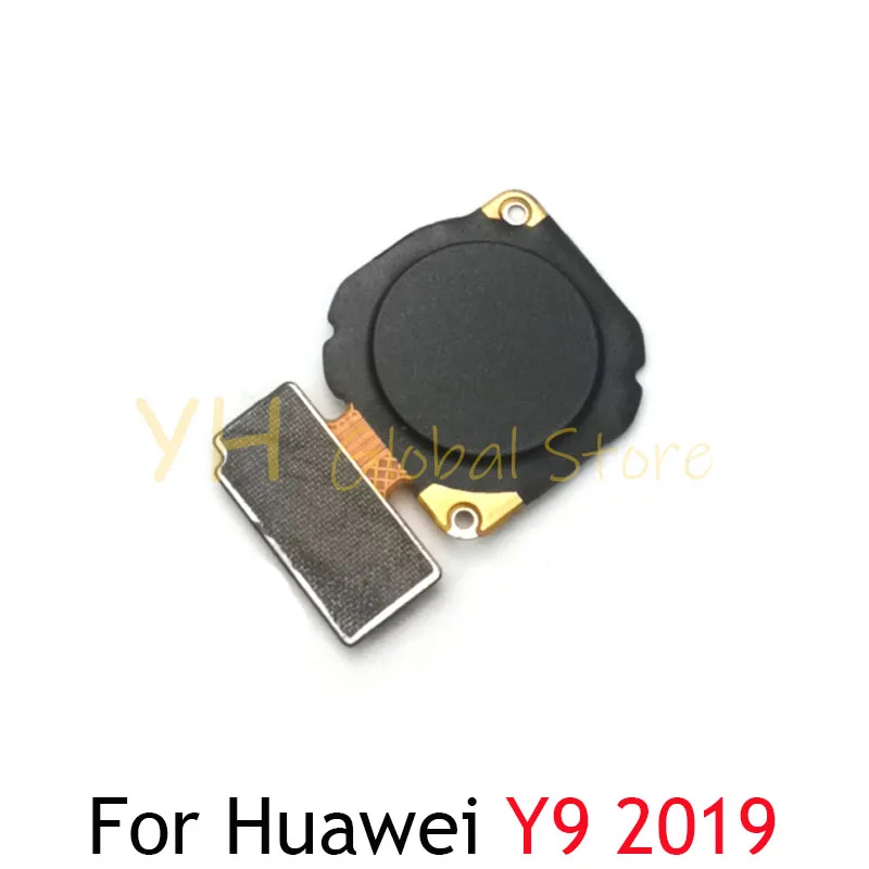 For Huawei Y9 2019 Fingerprint Reader Touch ID Sensor Return Key Home Button Flex Cable Repair Parts