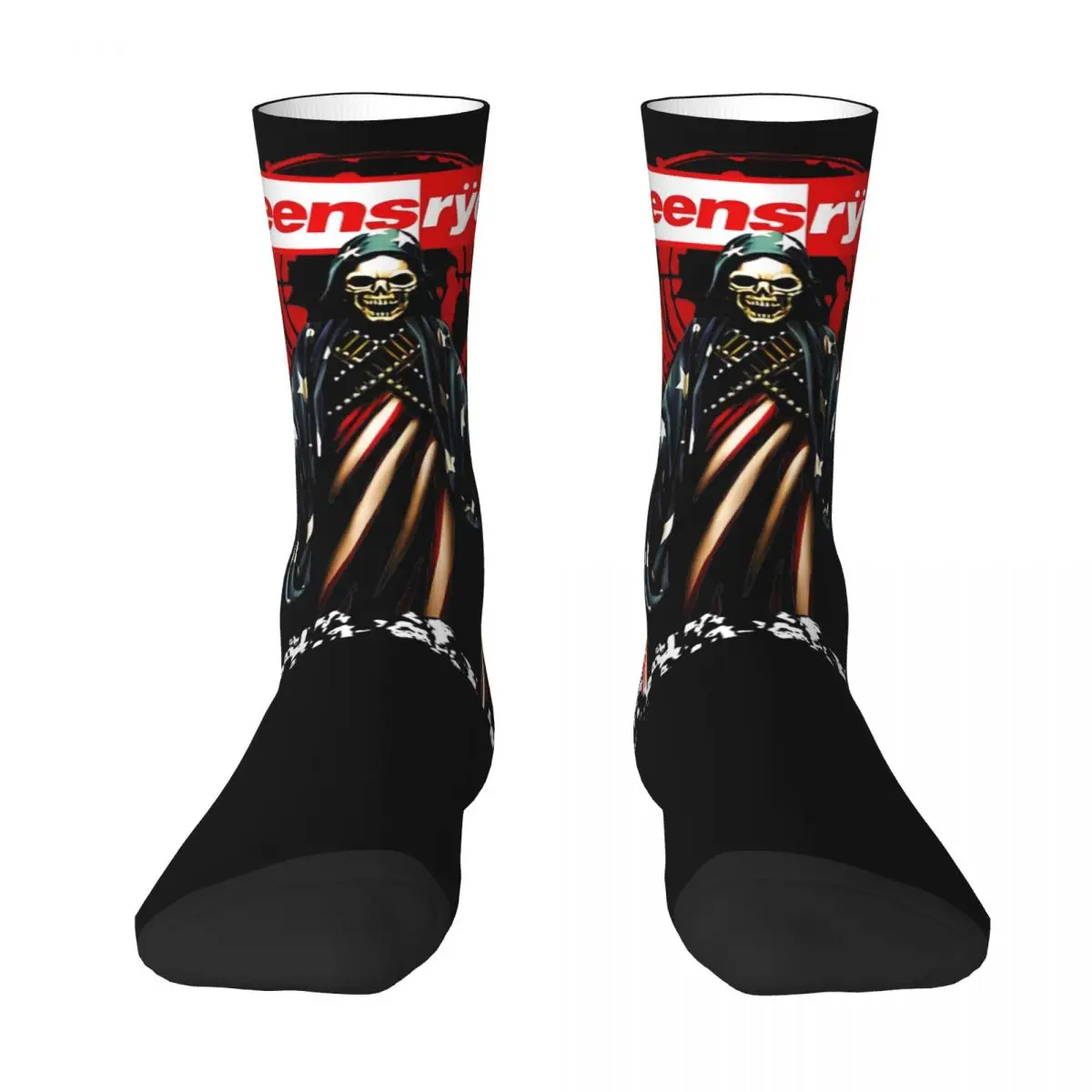 Queensryche Heavy Metal Band Socks Merch For Men Women Soccer Socks Cozy Birthday Present