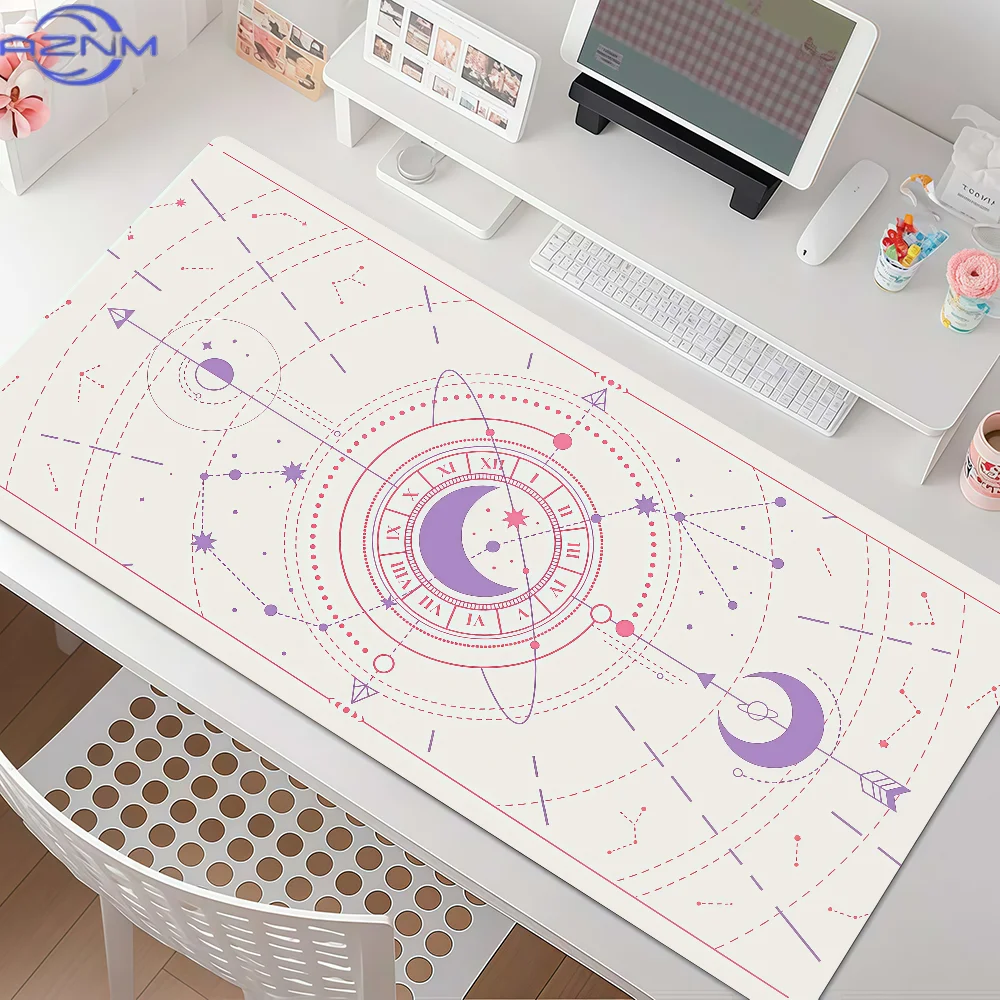 Mysterious Constellations Mouse Pad Anti Slip Rubber Edge Locked Thickened Laptop Gaming Desk Mat