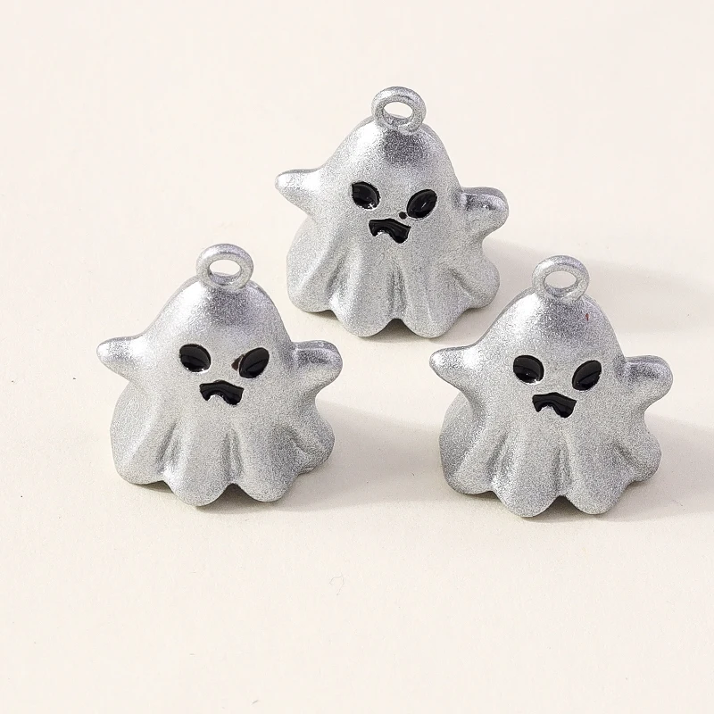 20 Stück 17x20mm Cartoon Bonbonfarben Halloween Geist Charms Anhänger für Schmuckherstellung Ohrringe Halsketten Zubehör DIY Geschenke – Detail 9