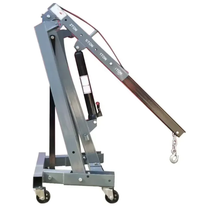 2 Ton Steel Hydraulic Folding Engine Crane Portable Motor Lift Hoist Stand for Auto Repair Shop Garage Workshop Equipment