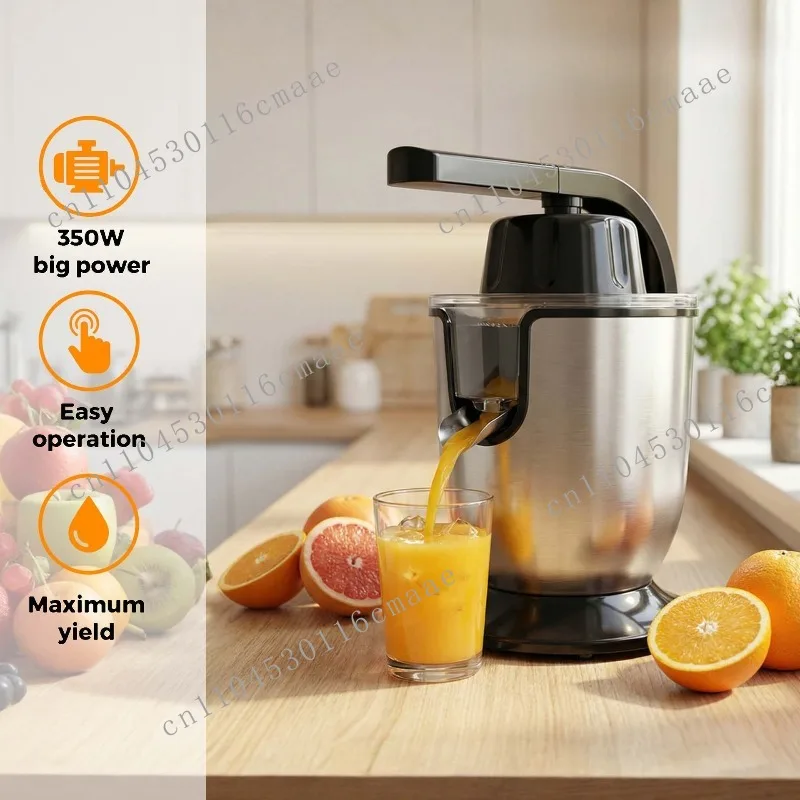 European 350W Electric Orange Juice Machine Household Orange Machine Press Electric Juicer Fruit Lemon Machine