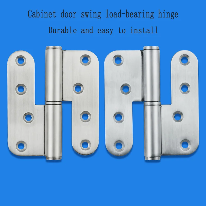 

1PCS Stainless Steel Industrial Load-Bearing Rounded Corner Detachable Hinge Chassis Cabinet Door Fire Door Hinge 4-inch