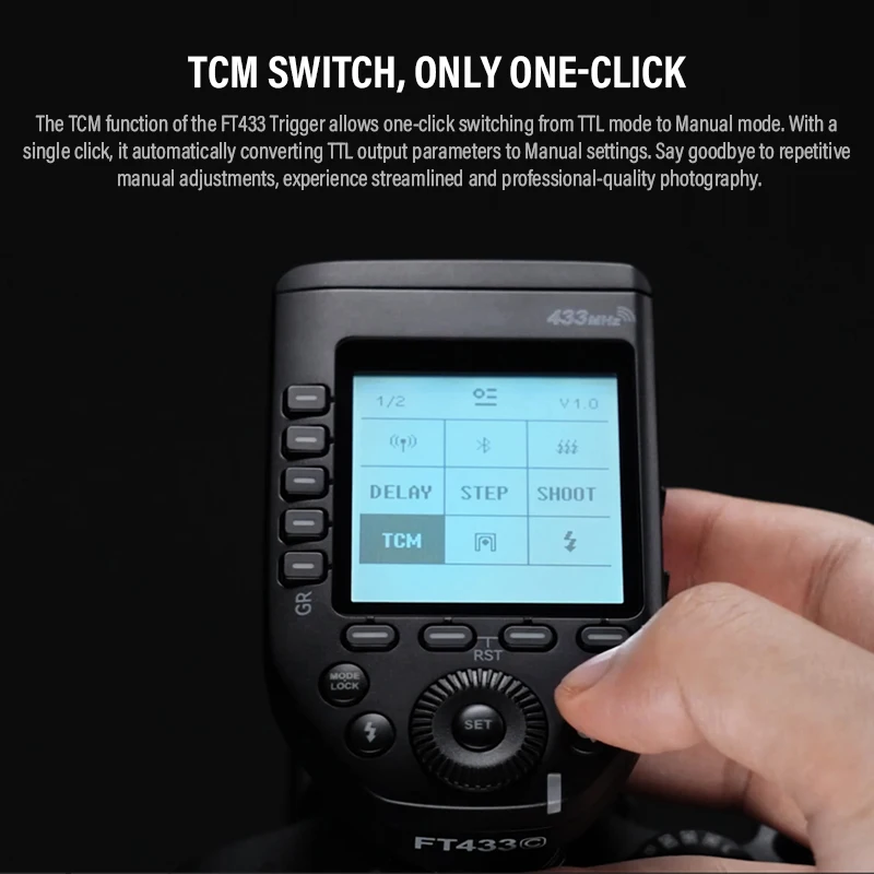 Беспроводной триггер вспышки Godox FT433 FR433 TTL для Sony, Nikon, Canon, Bluetooth, управление приложением 433 МГц Frequenc