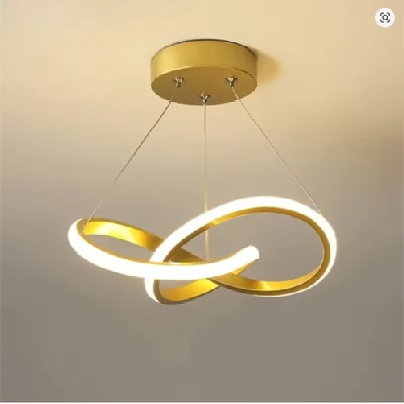 

Nordic LED Ring Pendant Light Modern Minimalist Hanging Lamp Personality Creativity Home Decor for Living Dining Room Bedroom