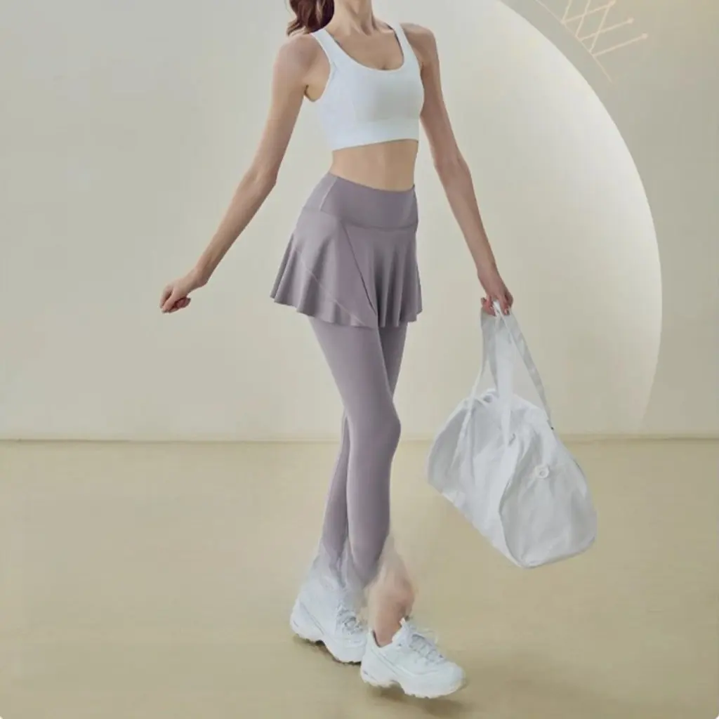 

Women's Fake Two-Piece Small Skirt Yoga Sports Badminton Anti-Embarrassment Fitness Pants Anti-Embarrassment Riding Skirt
