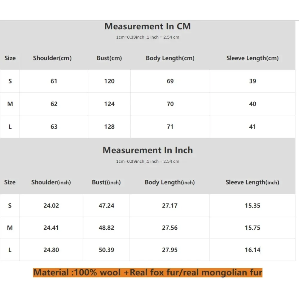 معطف 2025 معطف صوف من فرو الثعلب معطف صوفي مرقع جميل من الفرو المنغولي للنساء سترة صوف للخريف والشتاء معطف بارد للنساء
