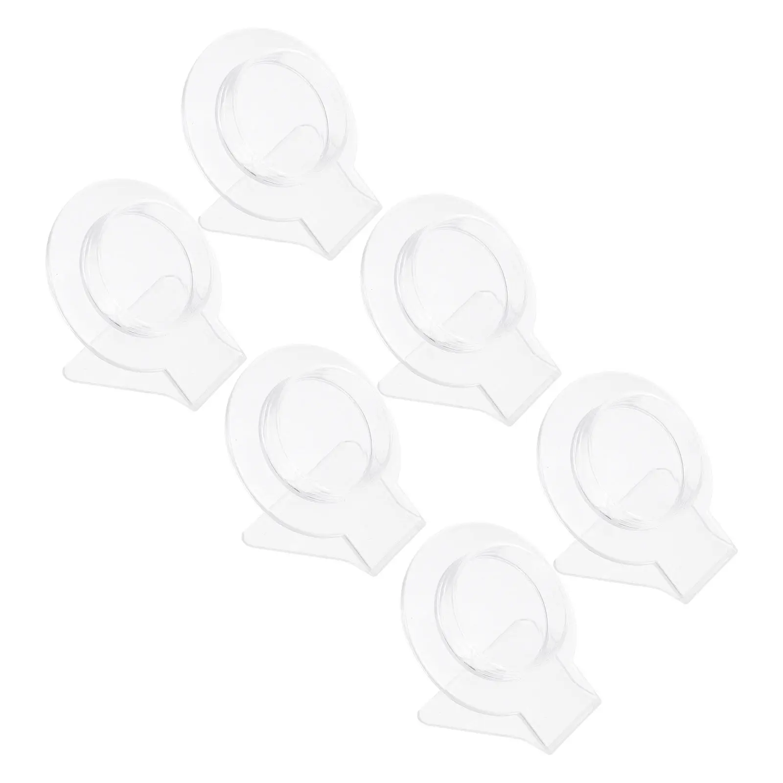 

Набор из 6 акриловых подставок для украшений: прозрачные держатели для браслетов для декора спальни и организации аксессуаров