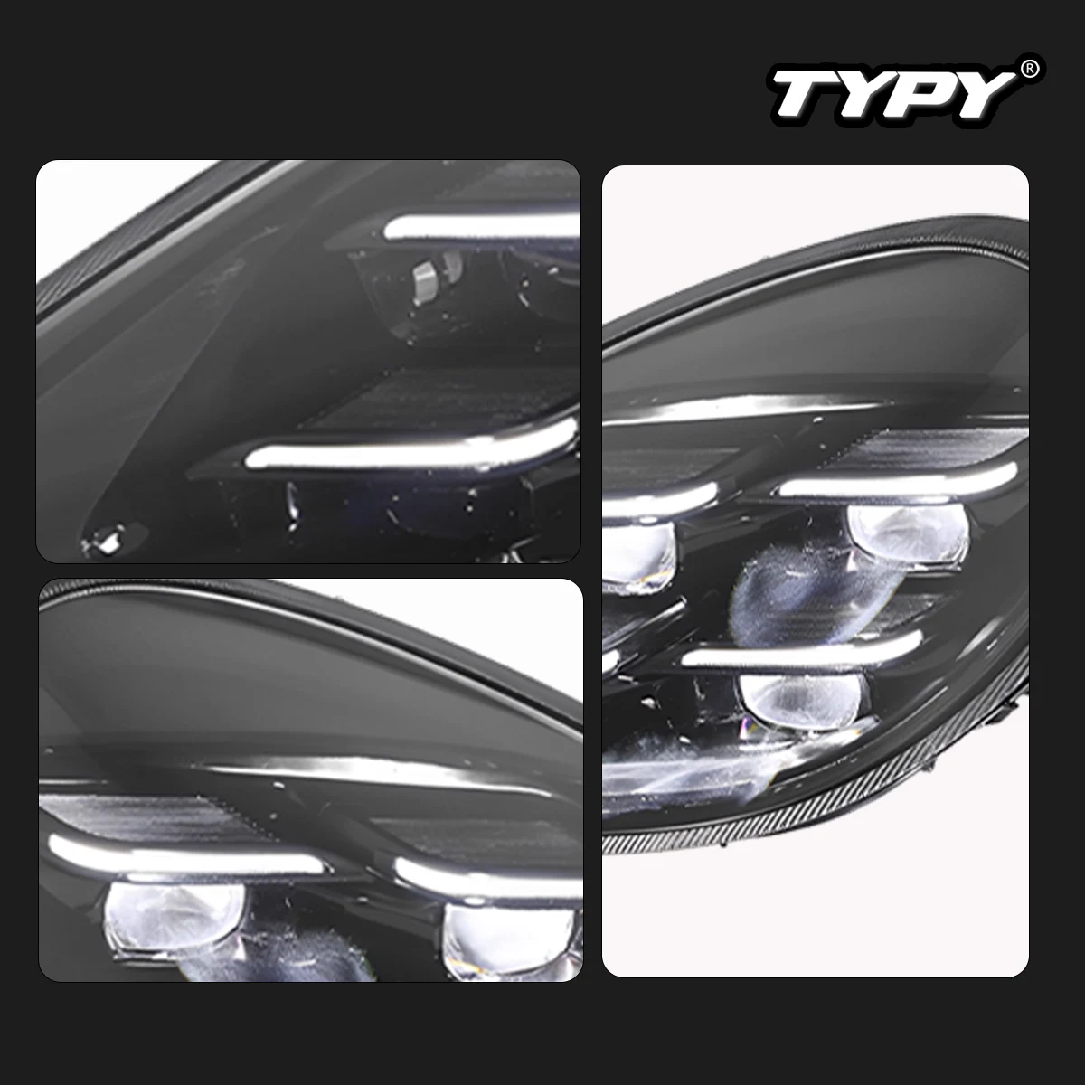 TYPY Nuovi fari per auto a LED per Porsche Panamera Faro 2010-2013 Segnali Accessori auto Luci di marcia diurna