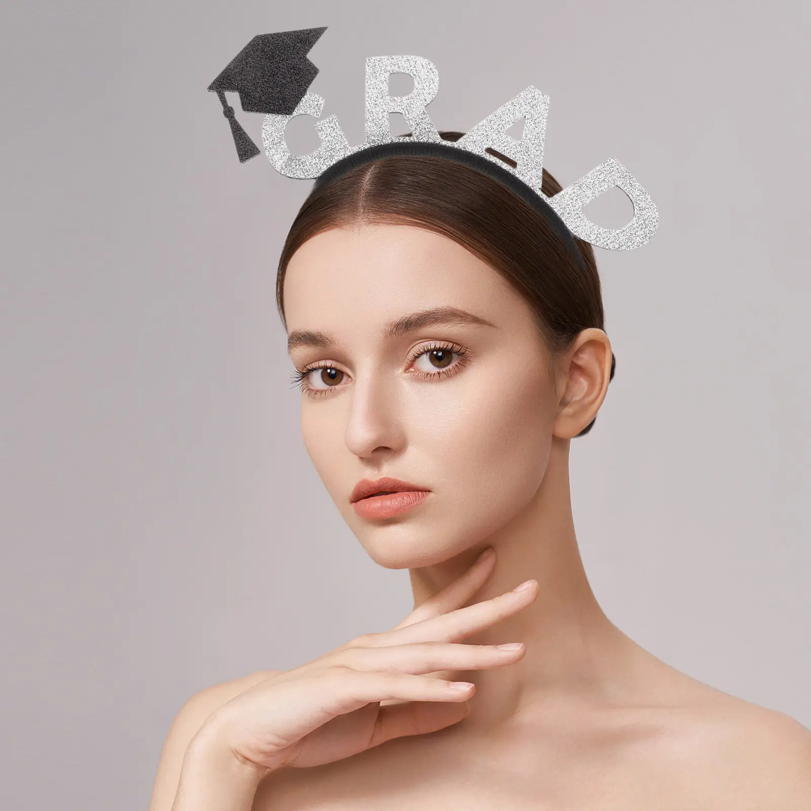 Diadema de Graduación para Mujer con Borlas, Cómoda, Accesorio Decorativo para Ceremonia de Graduación, Fiesta, Boda 2025