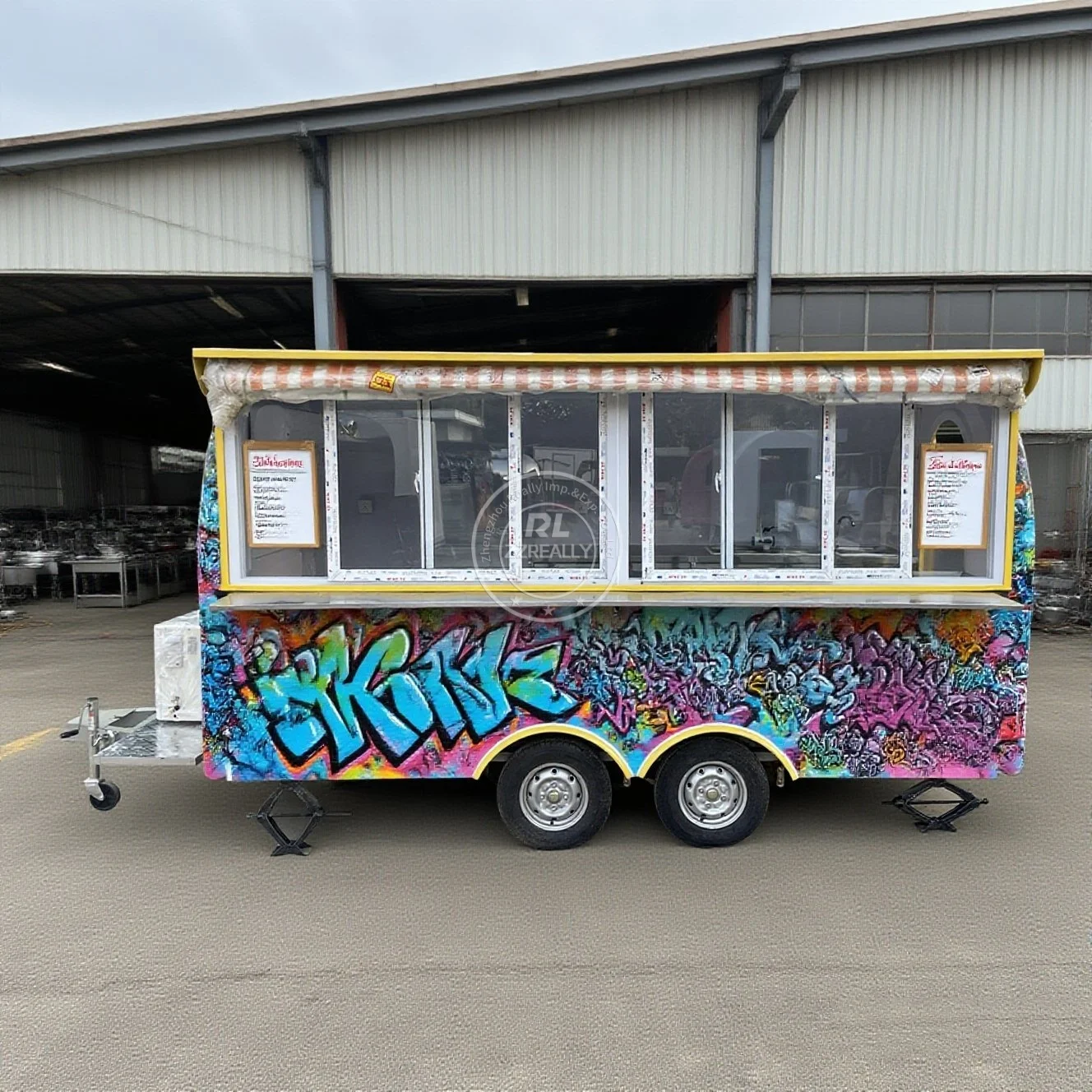 

Mobile Food Truck Ice Cream Taco Sweet Corn Camper Box Trailer for Hipster Street Food Markets