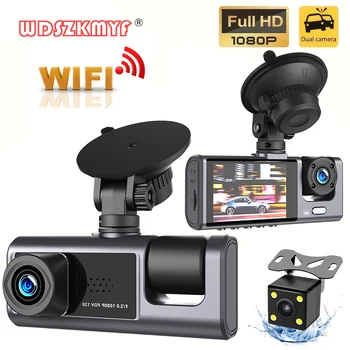 차량용 3 채널 DVR HD 1080P 대시 캠, 2 인치 스크린 대시 캠, 블랙박스, 드라이버 비디오 녹음기, 차량용 DVR 후면보기 카메라 
