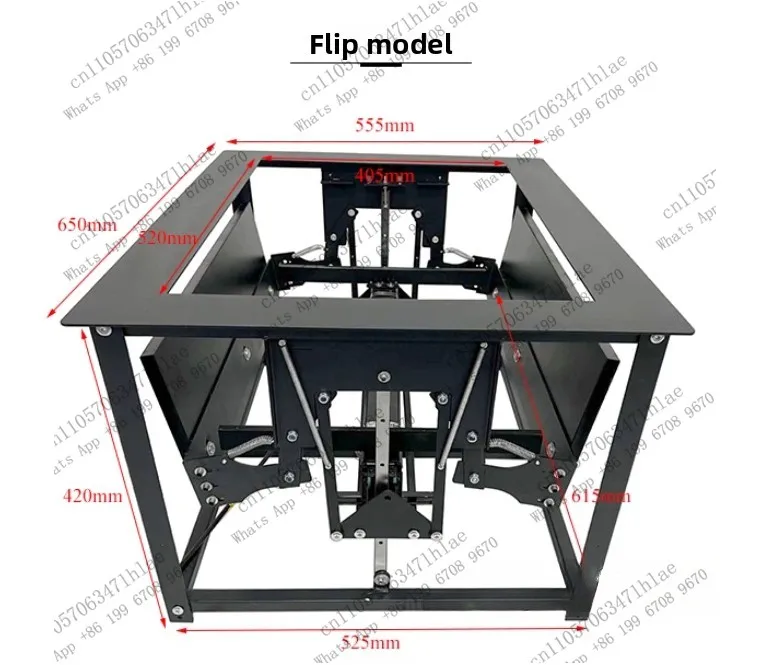 Multifunctional Smart Furniture Electric Lift Tea Table Iron Frame Lift Hardware Bracket Automatic Flip Board