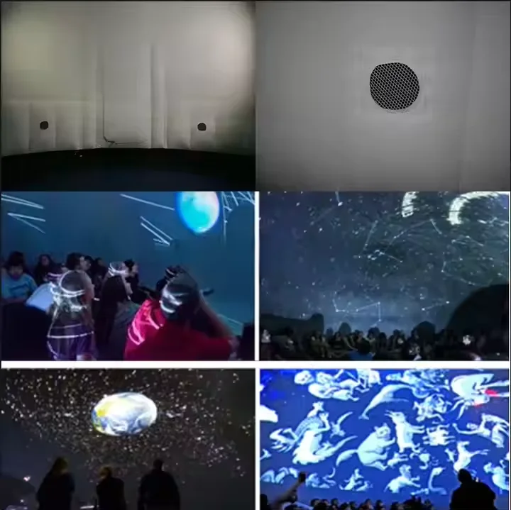 Portátil inflável planetário cúpula esfera de projeção profissional inflável cinema cúpula tenda para a escola crianças educação