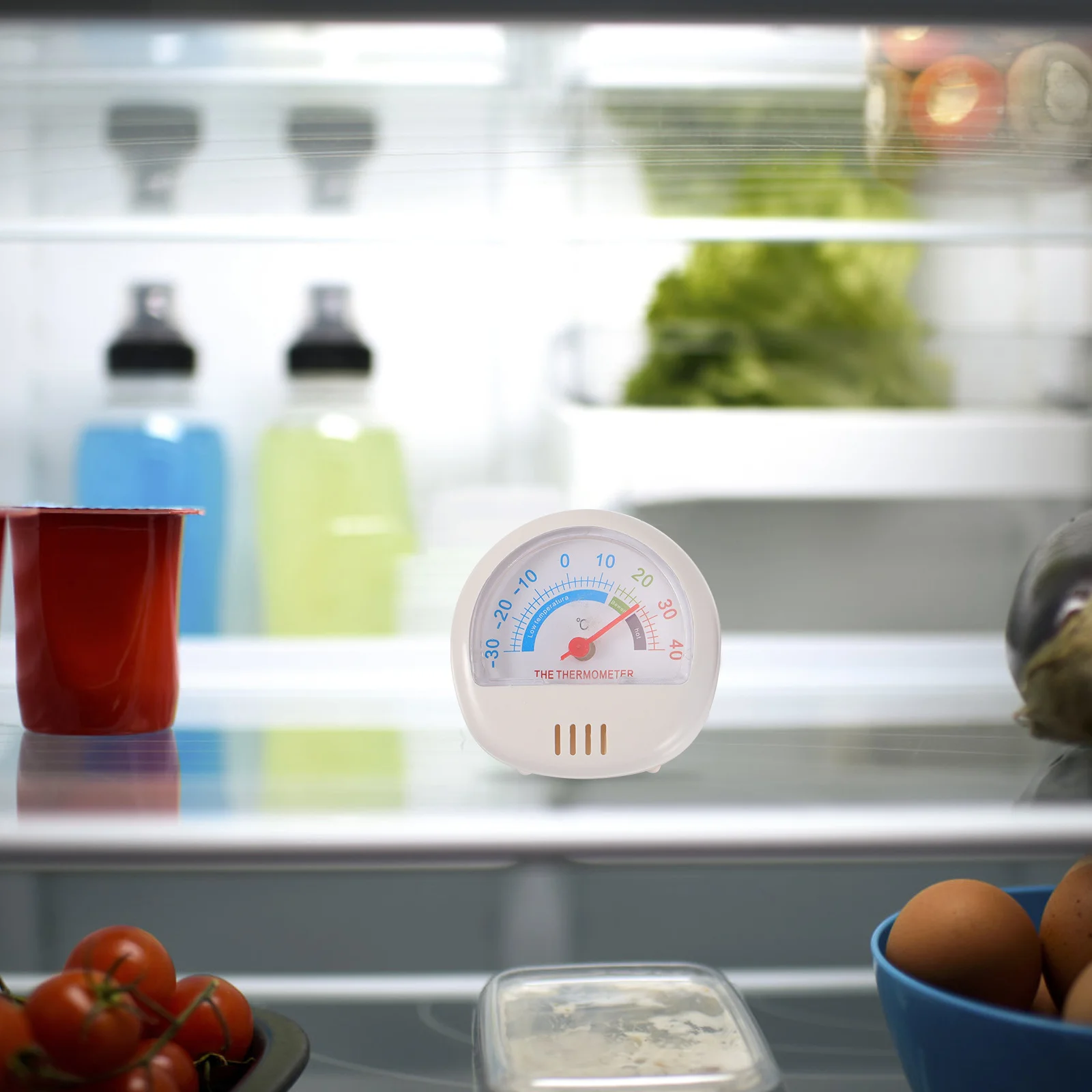 

2Pcs High Quality Freezer Thermometer Mini Temperature Measuring Tool for Fridge Clear Scale Smooth Surface Easy to Operate