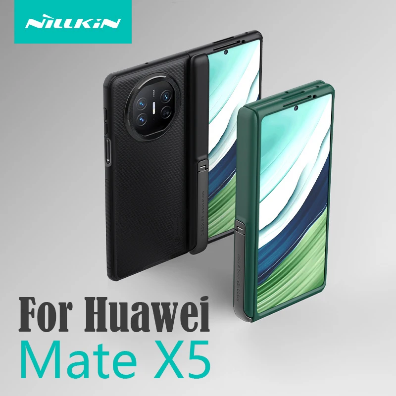 

Чехол NILLKIN для Huawei Mate X5, мягкий кожаный складной чехол из ТПУ и поликарбоната с поворотом на 180 ° для Huawei MateX5 с держателем для телефона, чехол для Mate X5