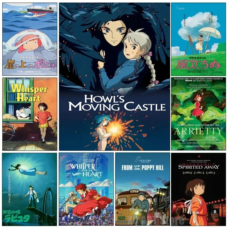 Retro Classic Anime Cartoon Movies Posters HD Canvas Paintings Print Wall Hanging Decor Room Children\'s Gifts Cuadros Frameless