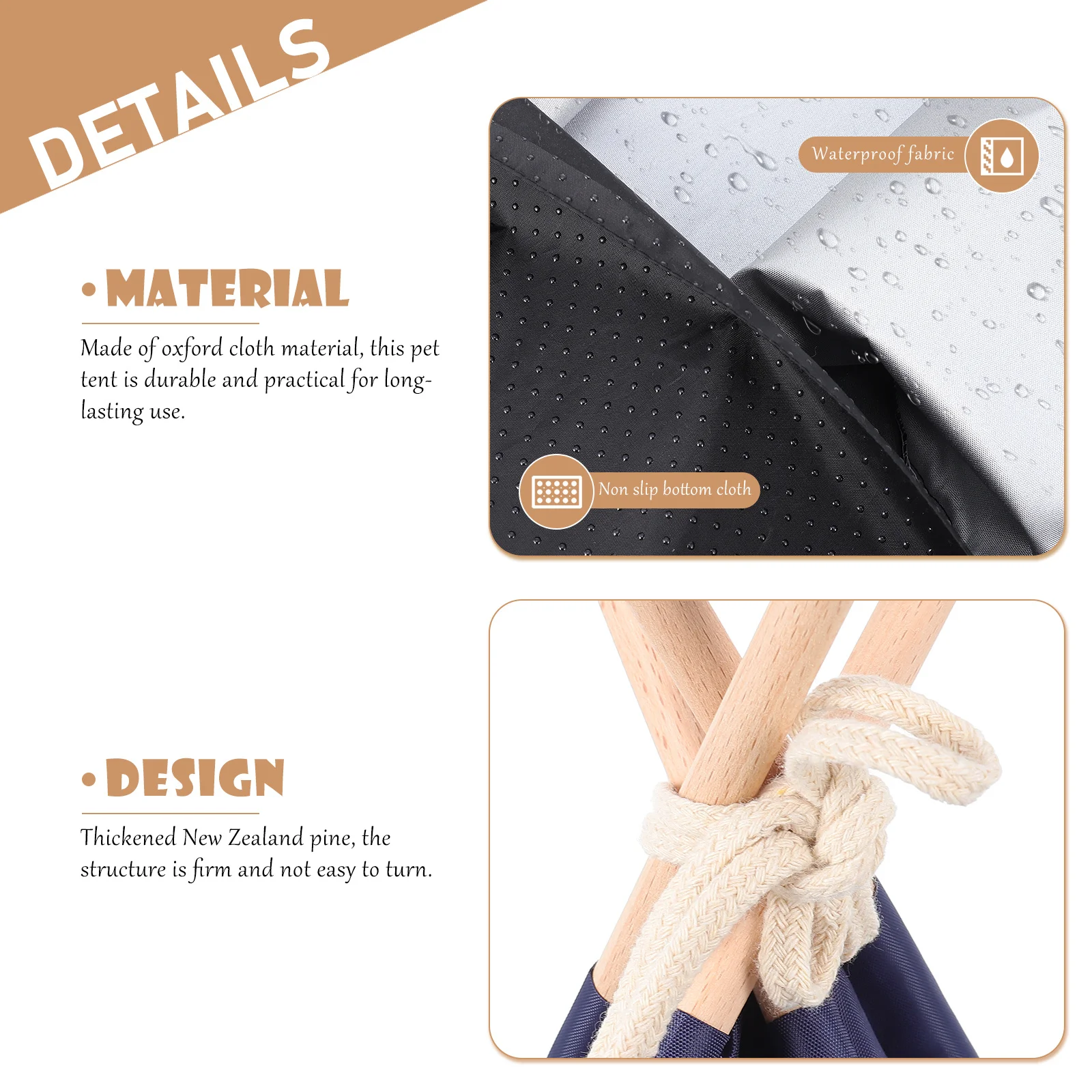 أكسفورد القماش خيمة للحيوانات الأليفة السرير داخلي الكلب النوم منزل قابل للغسل للإزالة خيمة مقاومة للماء الكلب تيبي أكسفورد القماش الحيوانات الأليفة تيبي