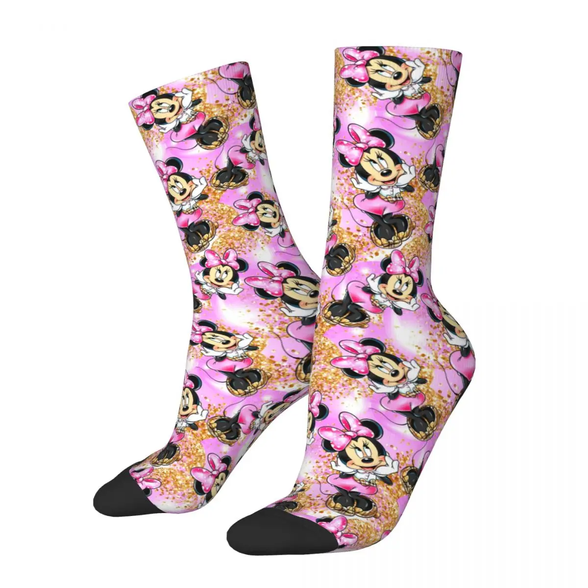 

Women Cute Socks minnie pink Merch Warm Stockings Suit For All Seasons