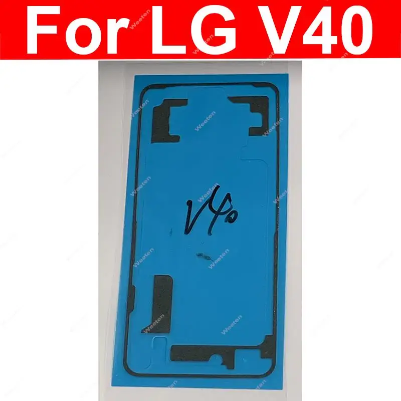 Rückseite Batterie abdeckung Kleber Aufkleber für LG V30 plus V35 V40 V50 V50S V60 Thinq Samt 5g Batterie tür Gehäuse Klebeband