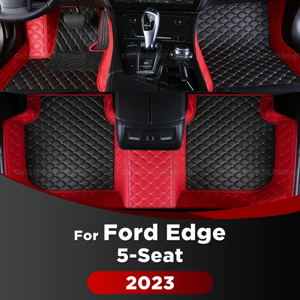 

For Ford Edge 5 Seats 2023 Car Floor Mats Custom Auto Foot Pads Automobile Carpet Cover Interior Accessories