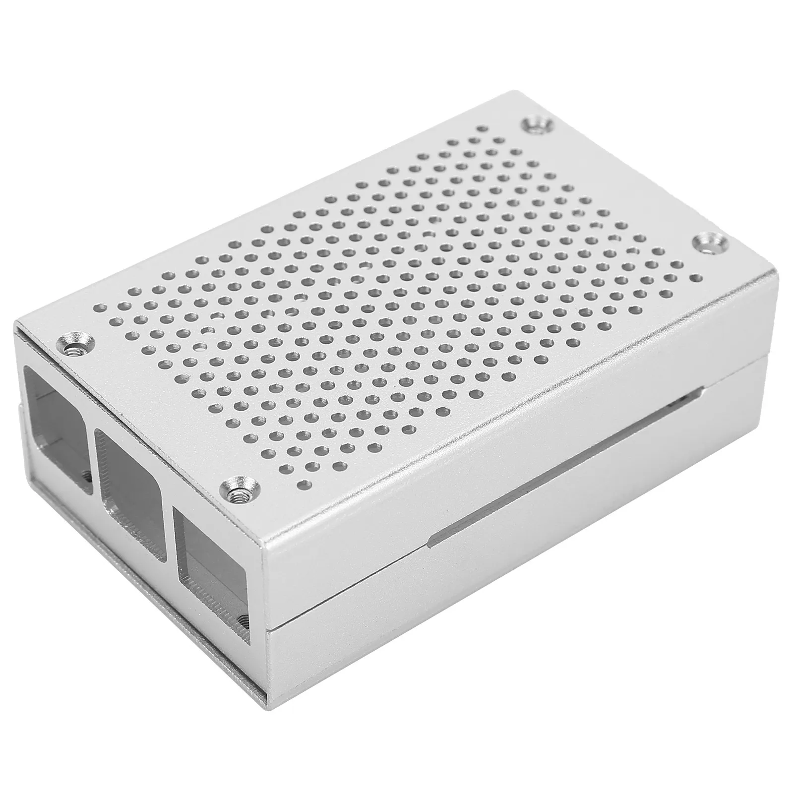 Cooling Shell Aluminum Alloy Heat Dissipation Enclosure with Fan for Raspberry Pi 4 Model B