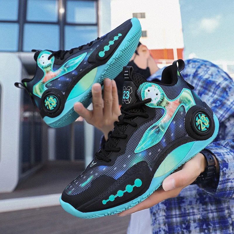 

2025 Basketball Shoes Men's Summer Mesh Anti-skid Wear-resistant Sneakers Athletic Shoes