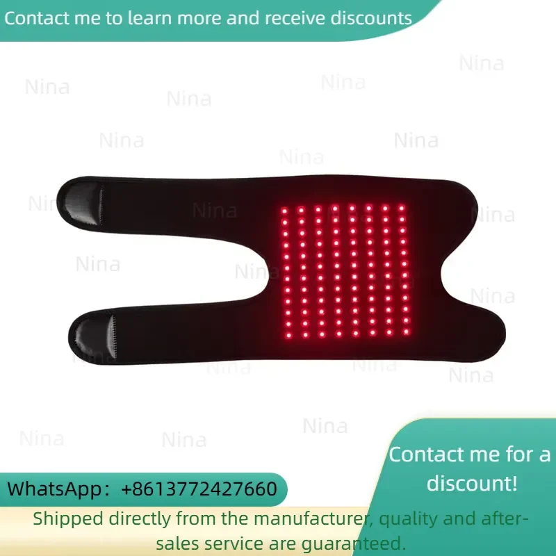 2025 Trending Product 850nm PDT Wrap Pad With Rechargeable Build in Battery Knee Injury Recovery Red Light Therapy Belt
