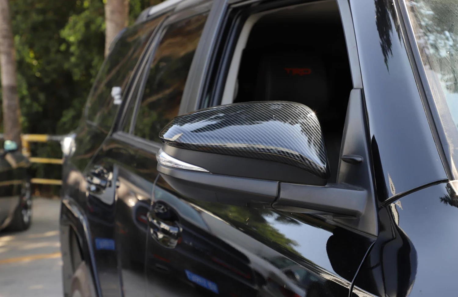 High Quality Car Rearview Accessories Plated Carbon Door Mirror Cover Trim For Toyota INNOVA Hilux Revo Fortuner 2015 2016 2018