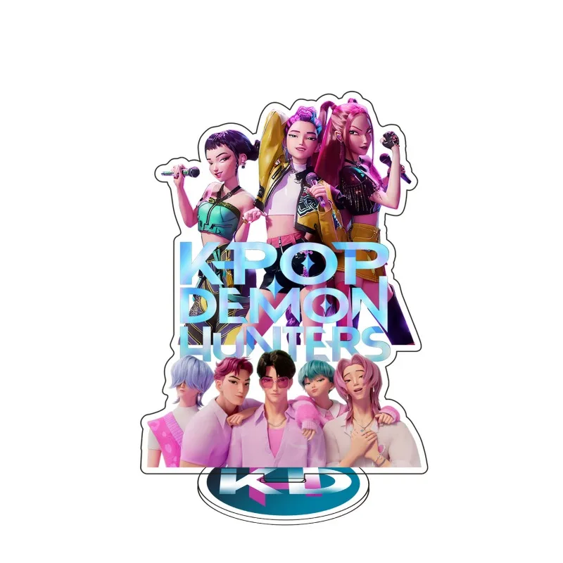 KPop Demon Hunters Acrylic Figure Stand Anime Rumi Model Plate Desktop Display Standing Sign Ornament Decoration Collection Toy