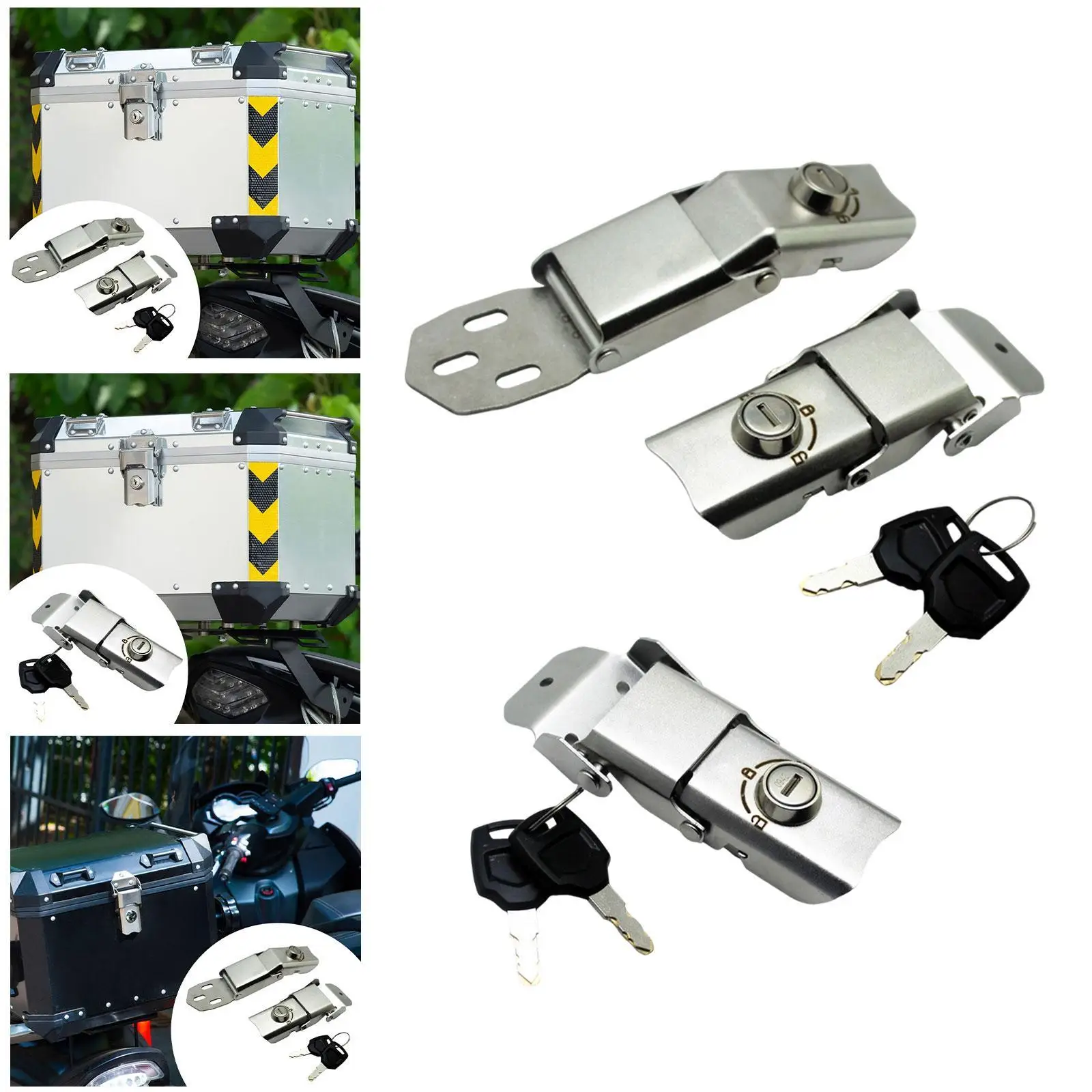 

Задний замок багажника мотоцикла, фитинги из нержавеющей стали, ремонт, простые в установке детали «сделай сам», заменяют противоугонные аксессуары для ключей