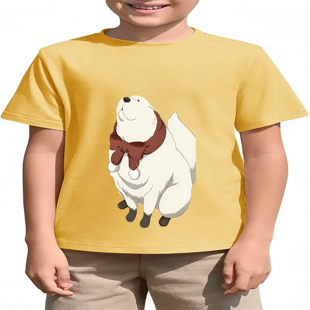 

Хлопковая футболка с мультяшным принтом SPY×FAMILY для мальчиков и девочек от 2 до 14 лет, летняя модная футболка, хит продаж, детская одежда