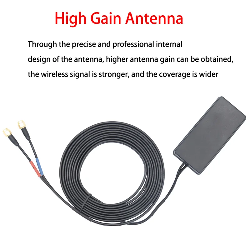 Outdoor 4G+GPS Dual Band Antenna With 30dBi Filter Amplifier Car Satellite Navigation Positioning Mobile Network Signal Booster