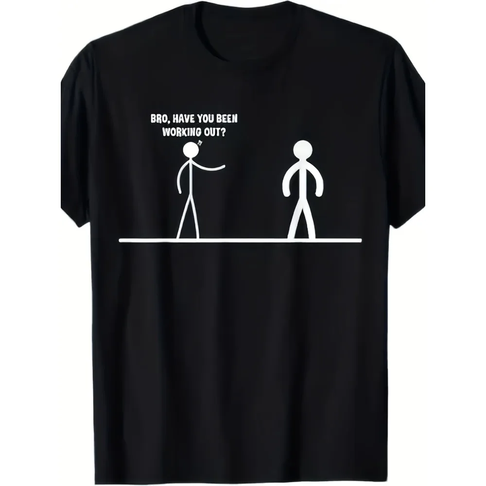 Camiseta divertida para hombre con la frase: "¡Hermano, ¿has estado haciendo ejercicio recientemente?!" Camiseta Deportiva para Hombre, Nueva Camiseta Unisex Casual Transpirable de Verano