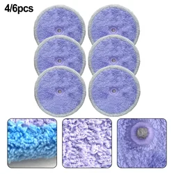 4/6pcs Mopping Cloths For EVERYBOT Edge RS700 RS500 Replace Washable Mother Yarn And Microfiber Mop Pads Household Clenaing Tool