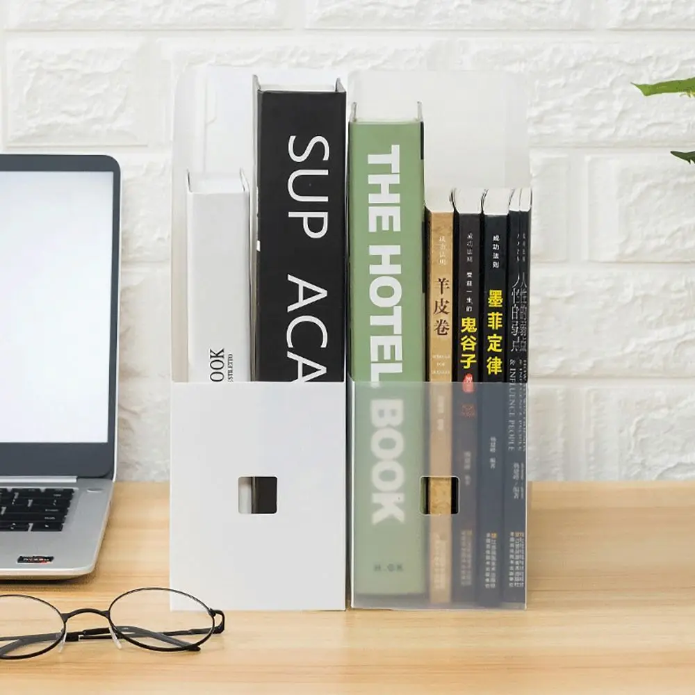 1Pcs Durable Document Paper File Storage Rack Stand Shelf Rack Desk Desktop File Folder Vertical Plastic Book Magazine Holder