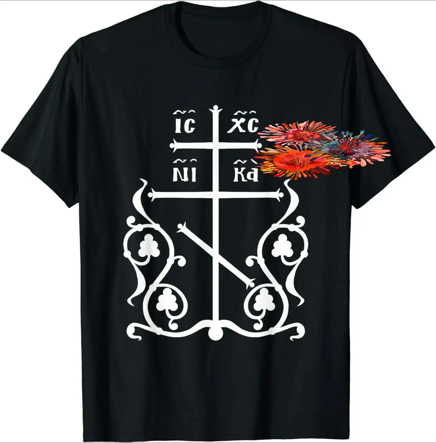 Orthodox Patriarchal Cross IC XC NIKA T-Shirt 100% Cotton O-Neck Summer Short Sleeve Casual Mens T-shirt Size S-3XL
