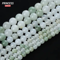 A+ Natural Tian Shan Jade Green Quartz Jasper 6 8 10mm Loose Beads for Jewelry Making Bracelet DIY Accessories Wholesale