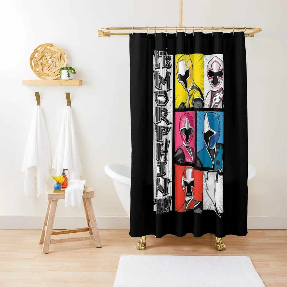 

Morphing Time Shower Curtain Elegant Bathroom Toilet Accessories Bathroom Waterproof Shower And Anti-Mold Cover Curtain