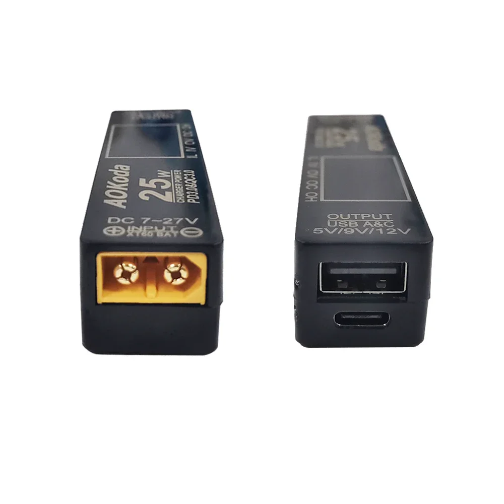 AOKoda XT60 a PD3.0 Lipo Batteria Caricatore rapido Protezione da sovraccarico Protezione da cortocircuito Per Smartphone Tablet PC Parte fai da te